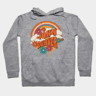 Retro Rainbow - John Denver Hoodie